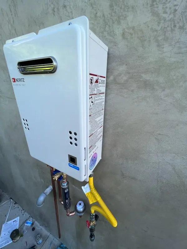 Tankless water heater installation for Crystal Brook homes